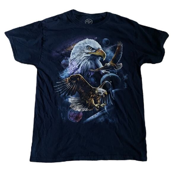 DOM Other - DOM Vintage Style Soaring Eagle Outer Space T-Shirt Men’s Size Medium